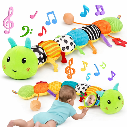 Baby Sensory Caterpillar Plush Toy – Musical Tummy Time Buddy