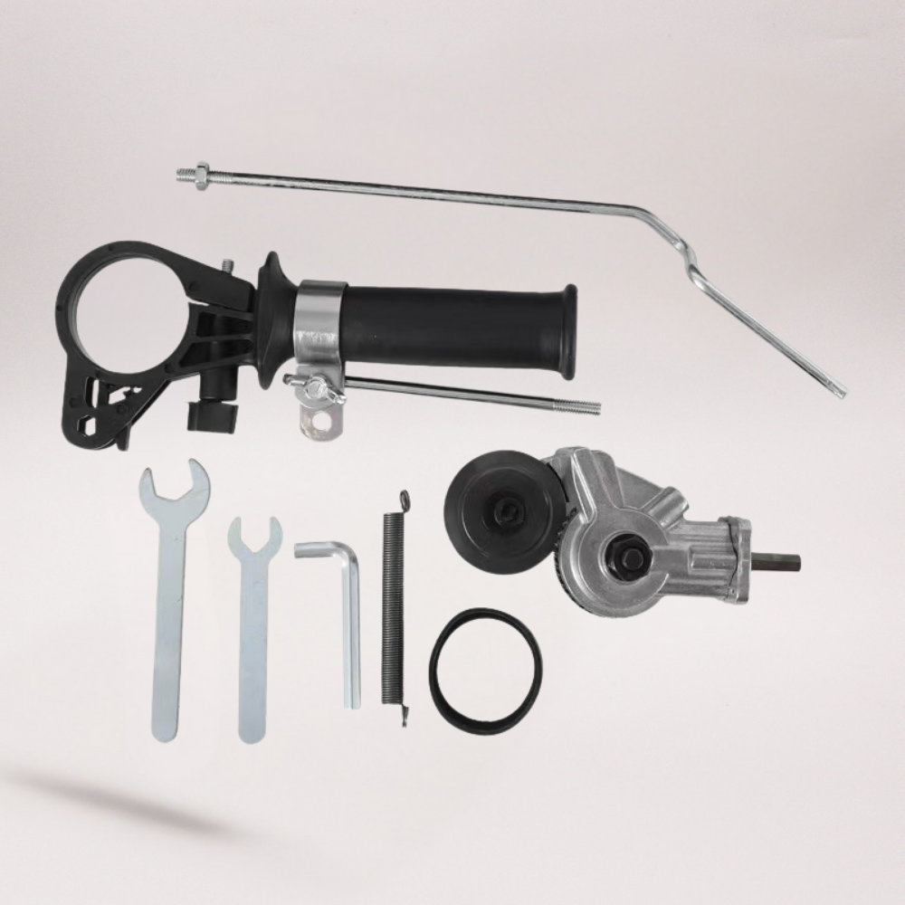Double-Head Sheet Nibbler Drill Attachment for Metal Cutting