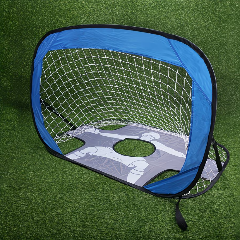 Foldable Portable Soccer Goal with Target Net for Training and Practice