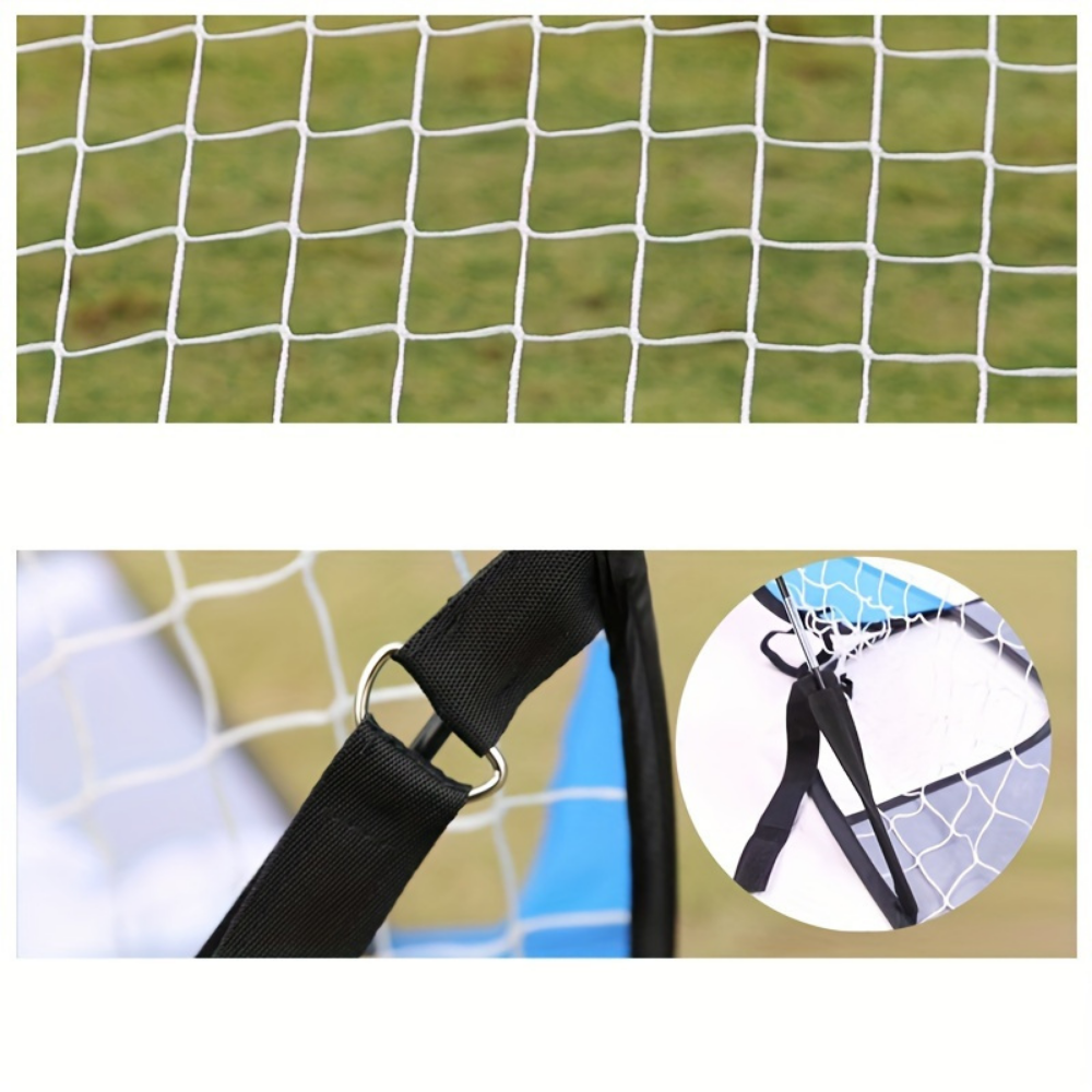 Foldable Portable Soccer Goal with Target Net for Training and Practice