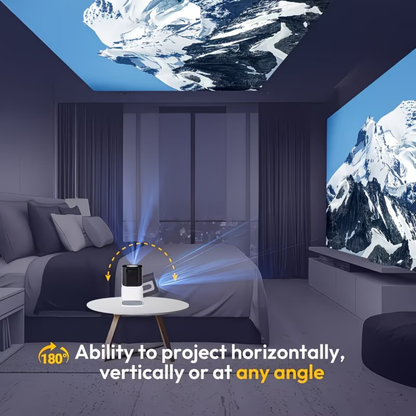 HD Portable Mini Projector with WiFi & Bluetooth – Compact, Wireless Entertainment