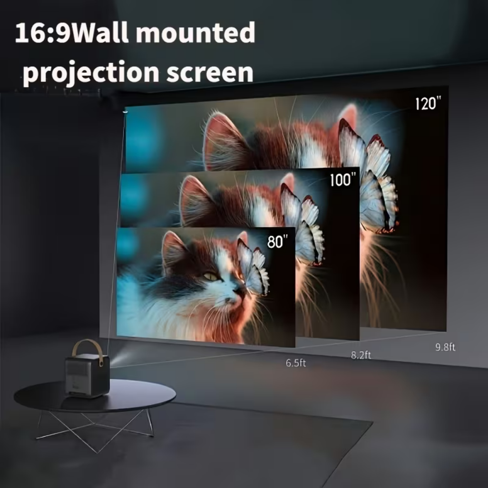 HD Widescreen Projector Screen for Movies & Sports Viewing – Home Theater Quality