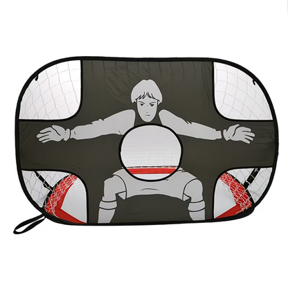 Foldable Portable Soccer Goal with Target Net for Training and Practice