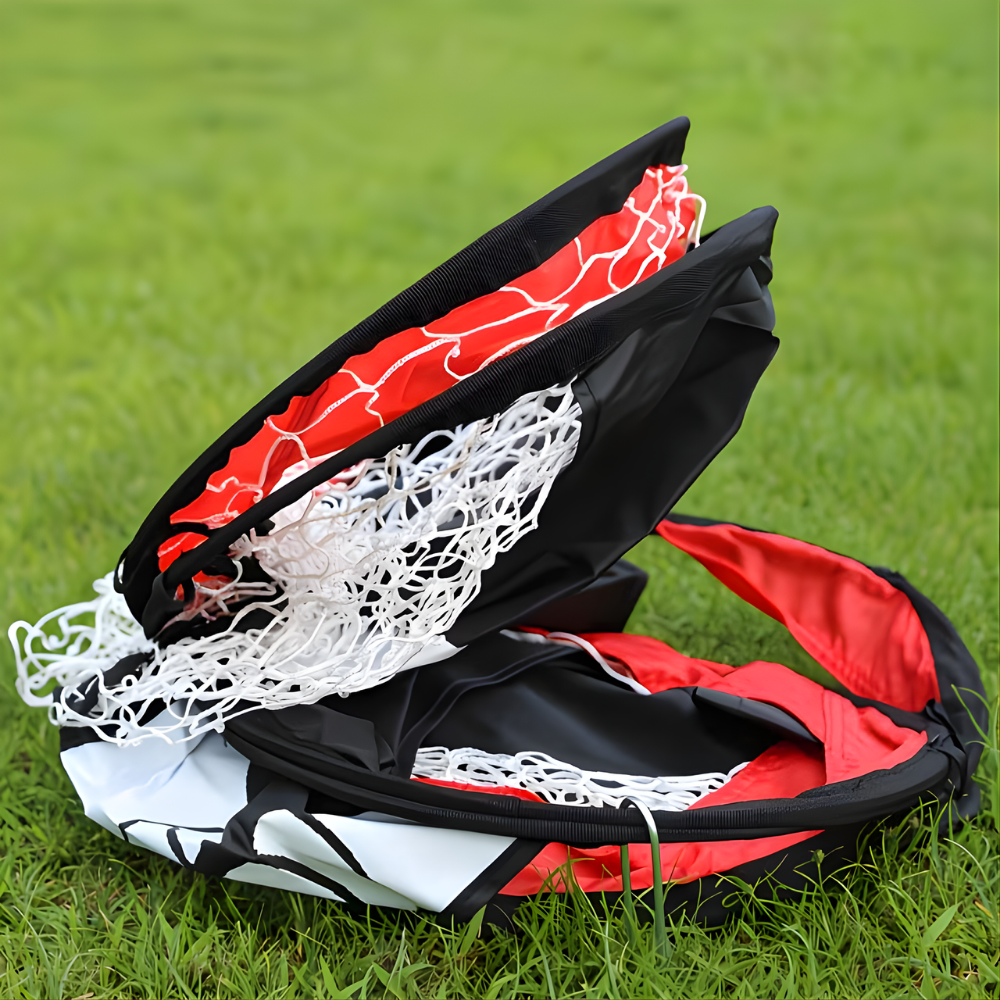 Foldable Portable Soccer Goal with Target Net for Training and Practice