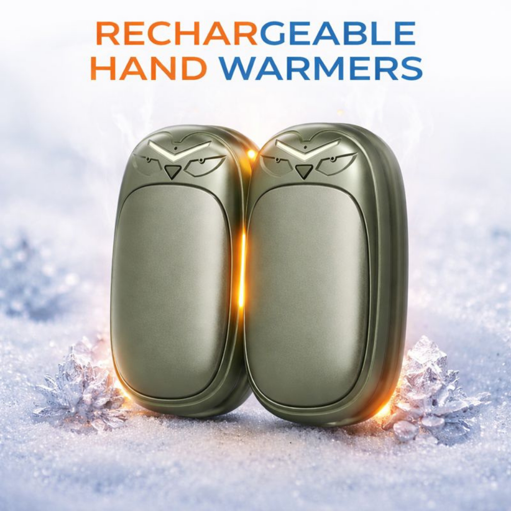 Dual-Unit Electric Hand Warmer Pocket Heater – Portable Personal Heating Set