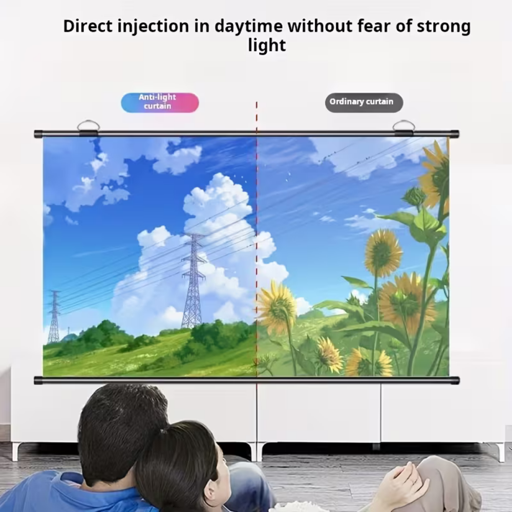 HD Widescreen Projector Screen for Movies & Sports Viewing – Home Theater Quality