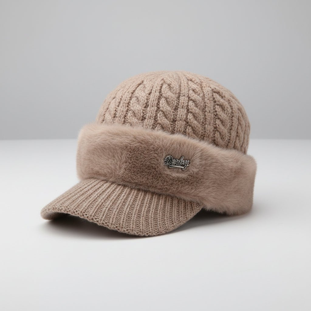 Fur-Lined Trapper Winter Hat with Windproof Ear Protection