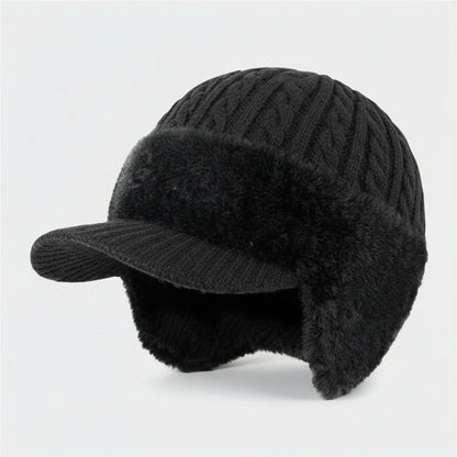 Fur-Lined Trapper Winter Hat with Windproof Ear Protection