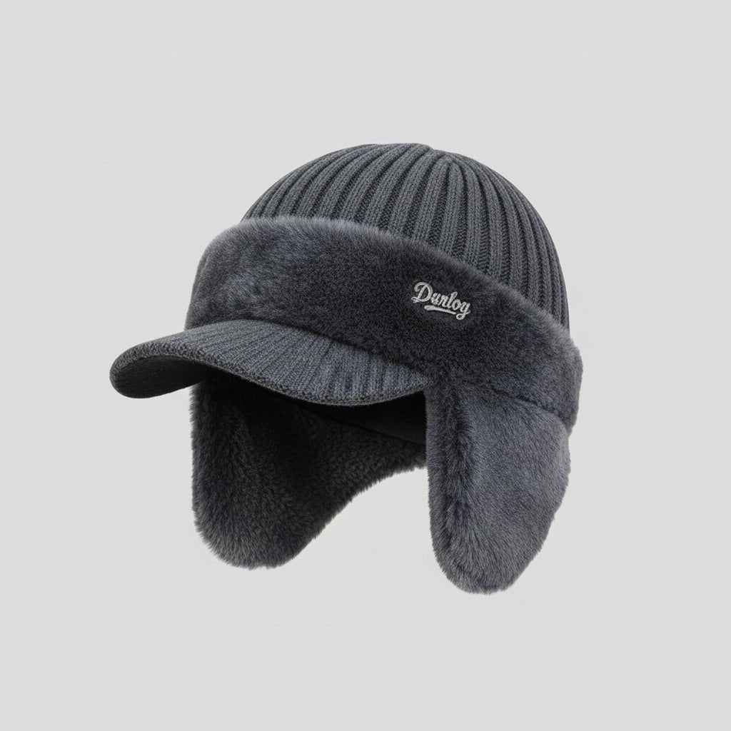 Fur-Lined Trapper Winter Hat with Windproof Ear Protection