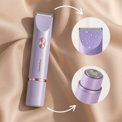 Electric Women's Shaver for Sensitive Skin - Waterproof Razor for Bikini Line