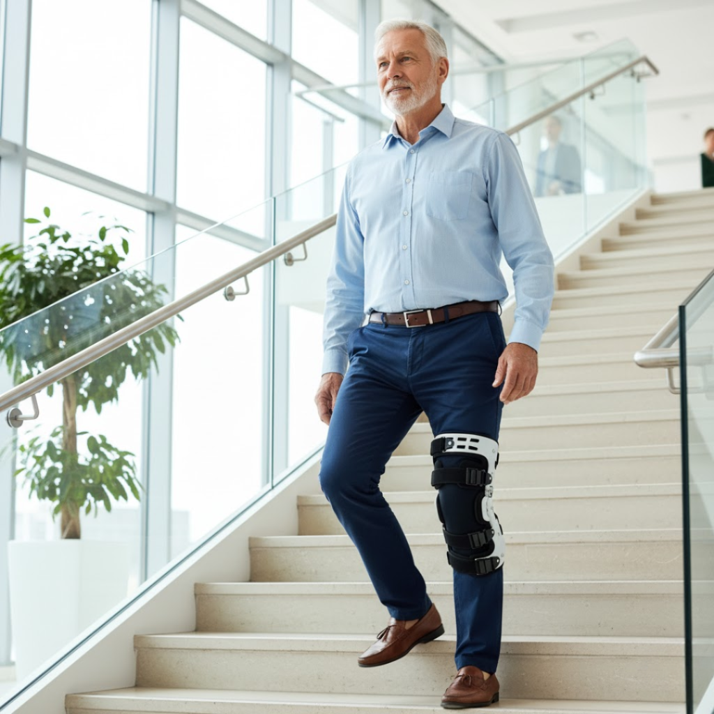 Adjustable Strap Knee Brace for Arthritis - Comfortable, Stable Knee Support