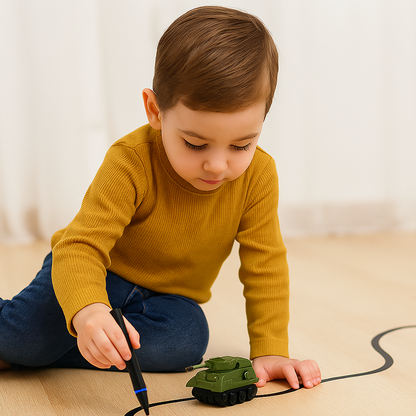 Creative Inductive Line-Following Toy Car Drawing Playset