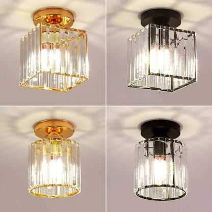 Crystal Ceiling Light: Elegant Corridor & Aisle Lighting