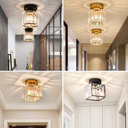 Crystal Ceiling Light: Elegant Corridor & Aisle Lighting
