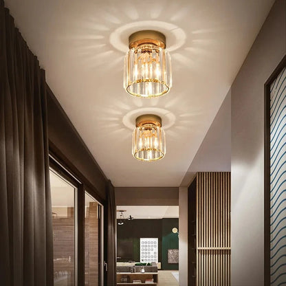 Crystal Ceiling Light: Elegant Corridor & Aisle Lighting
