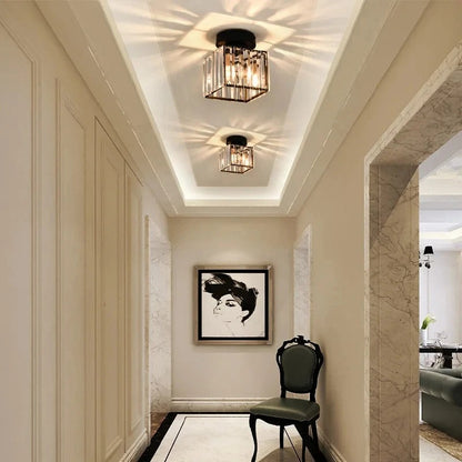 Crystal Ceiling Light: Elegant Corridor & Aisle Lighting