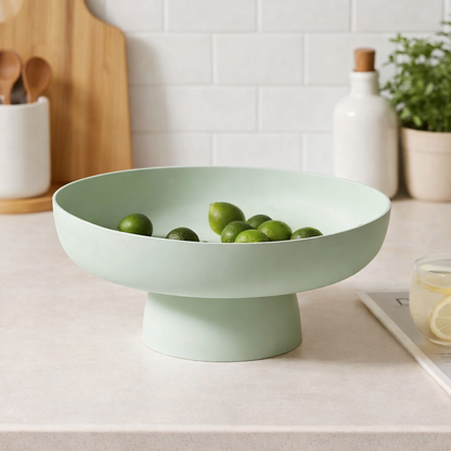 Elegant Ceramic Fruit Bowl - Decorative Kitchen Countertop Storage