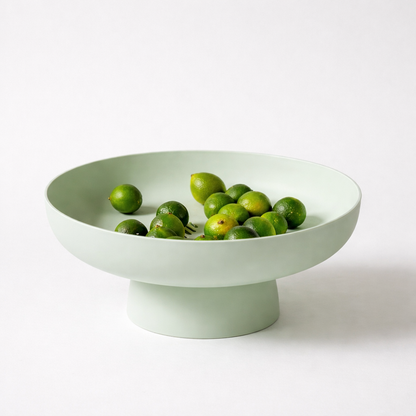 Elegant Pedestal Fruit Bowl – Decorative Table Centerpiece for Kitchen Counter