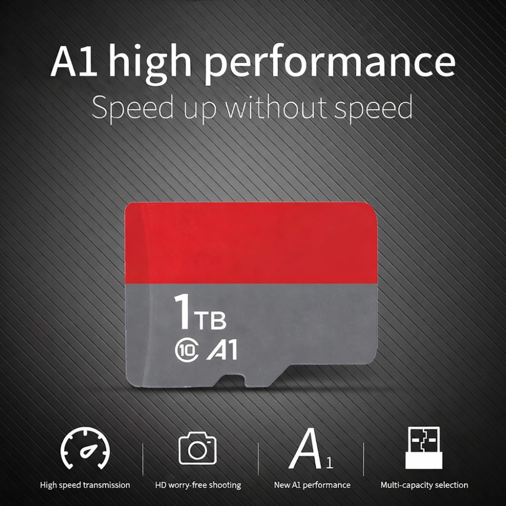 1TB High-Speed Micro SD Card with Adapter – Ultra-Fast Storage & Memory
