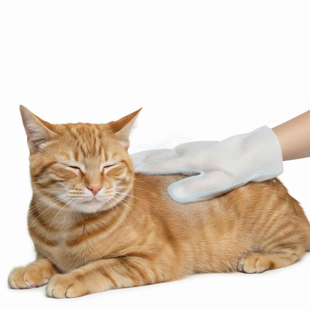 Disposable Pet Grooming Gloves with Cleaning Wipes for Cats & Dogs