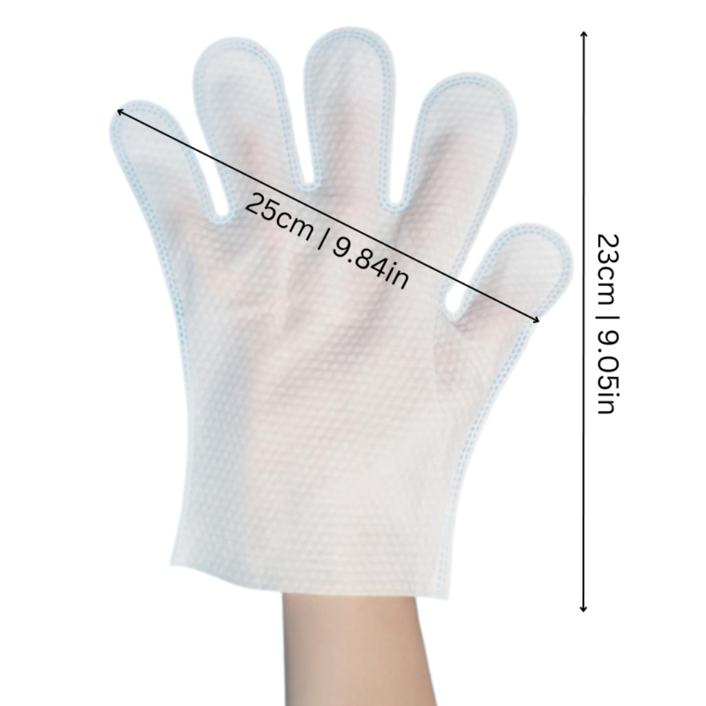 Disposable Pet Grooming Gloves with Cleaning Wipes for Cats & Dogs
