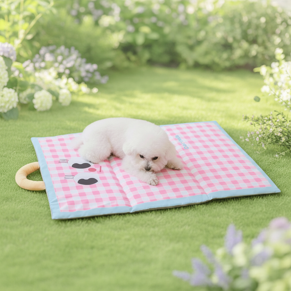 Breathable Pet Cooling Mat - Foldable, Portable Comfort for Dogs and Cats