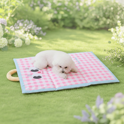 Breathable Pet Cooling Mat - Foldable, Portable Comfort for Dogs and Cats