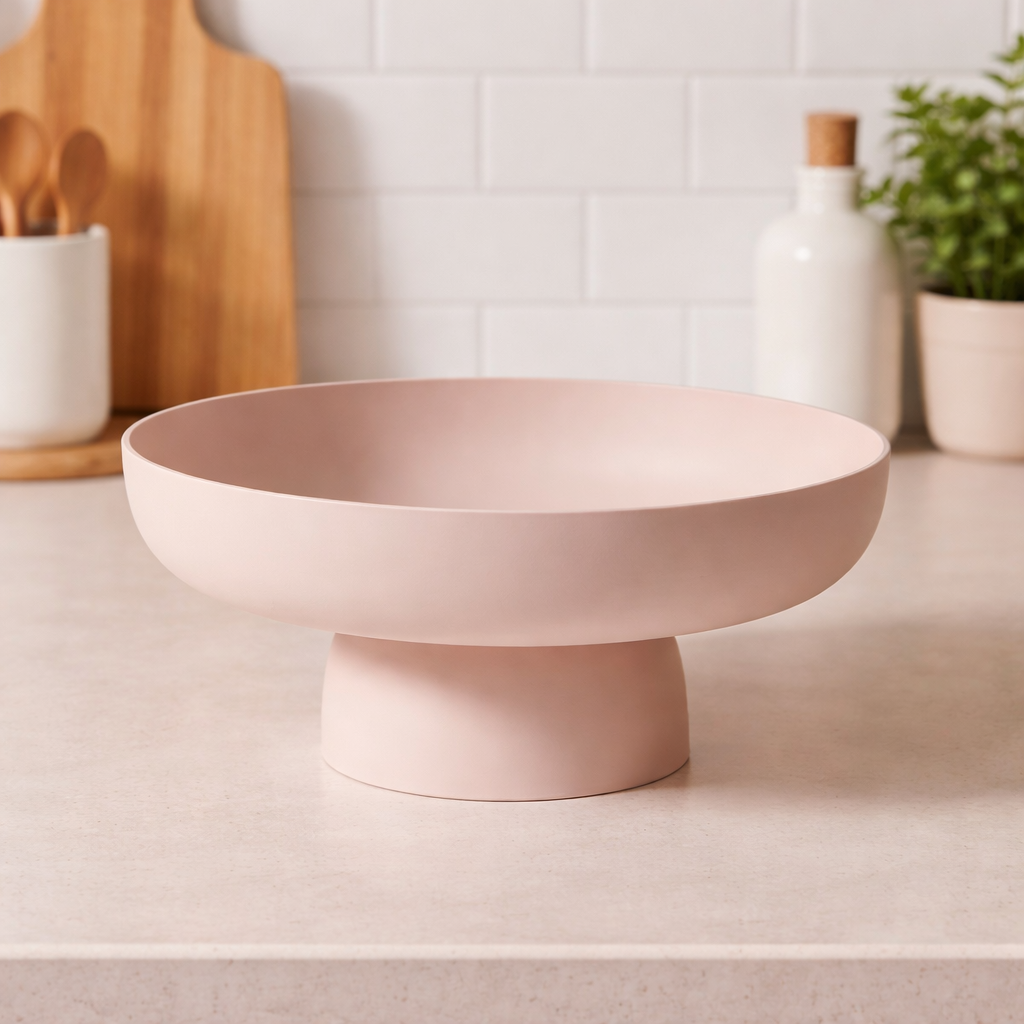 Elegant Ceramic Fruit Bowl - Decorative Kitchen Countertop Storage