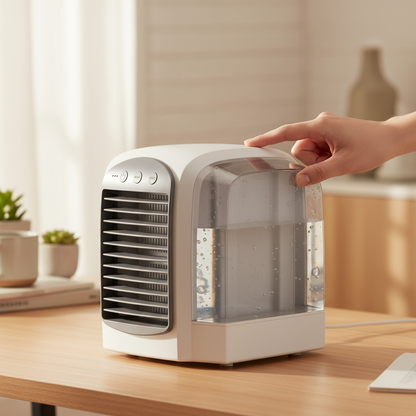 Compact Portable Mini Oscillating Air Cooler Fan