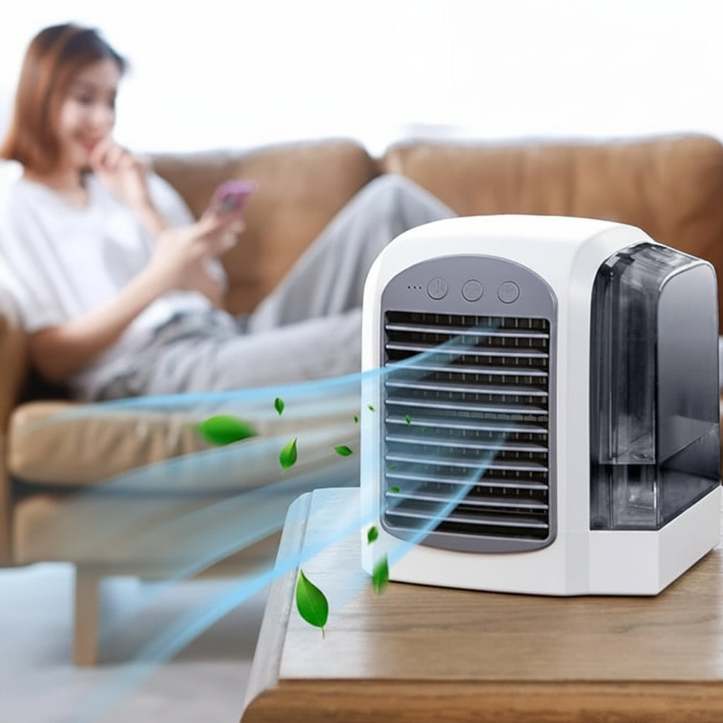 Compact Portable Mini Oscillating Air Cooler Fan