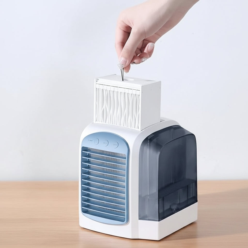 Compact Portable Mini Oscillating Air Cooler Fan