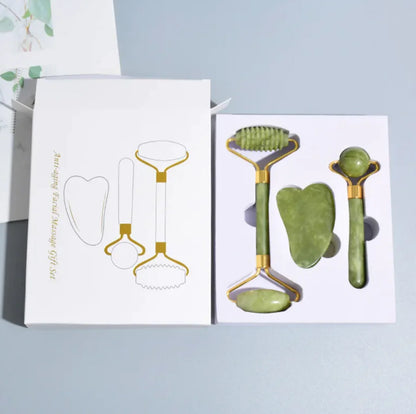 Jade Face Roller Set
