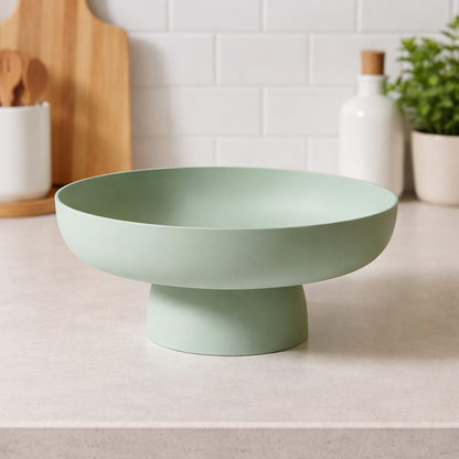 Elegant Ceramic Fruit Bowl - Decorative Kitchen Countertop Storage