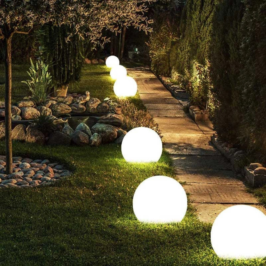 Garden LED Sphere Outdoor Light - Ball-Shaped Pathway & Yard Lamp