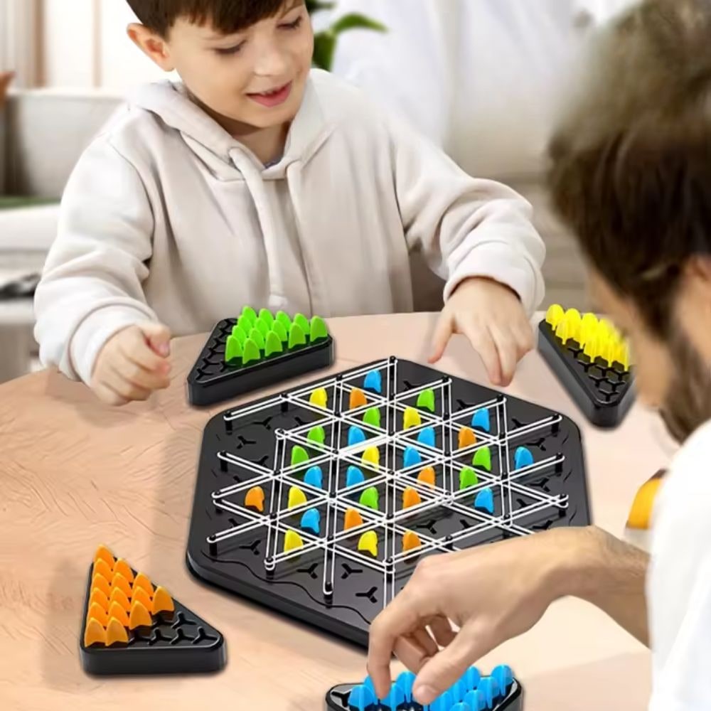Foldable Triangle Strategy Chess — Family-Friendly Indoor Board Game