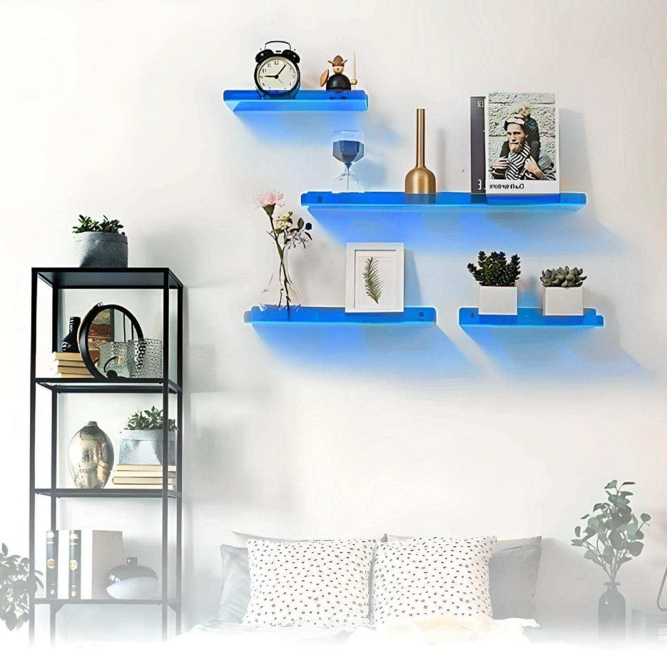 Floating Acrylic Wall Shelf - Minimalist Display & Storage