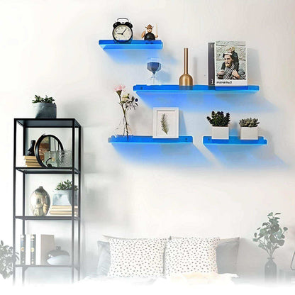 Floating Acrylic Wall Shelf - Minimalist Display & Storage