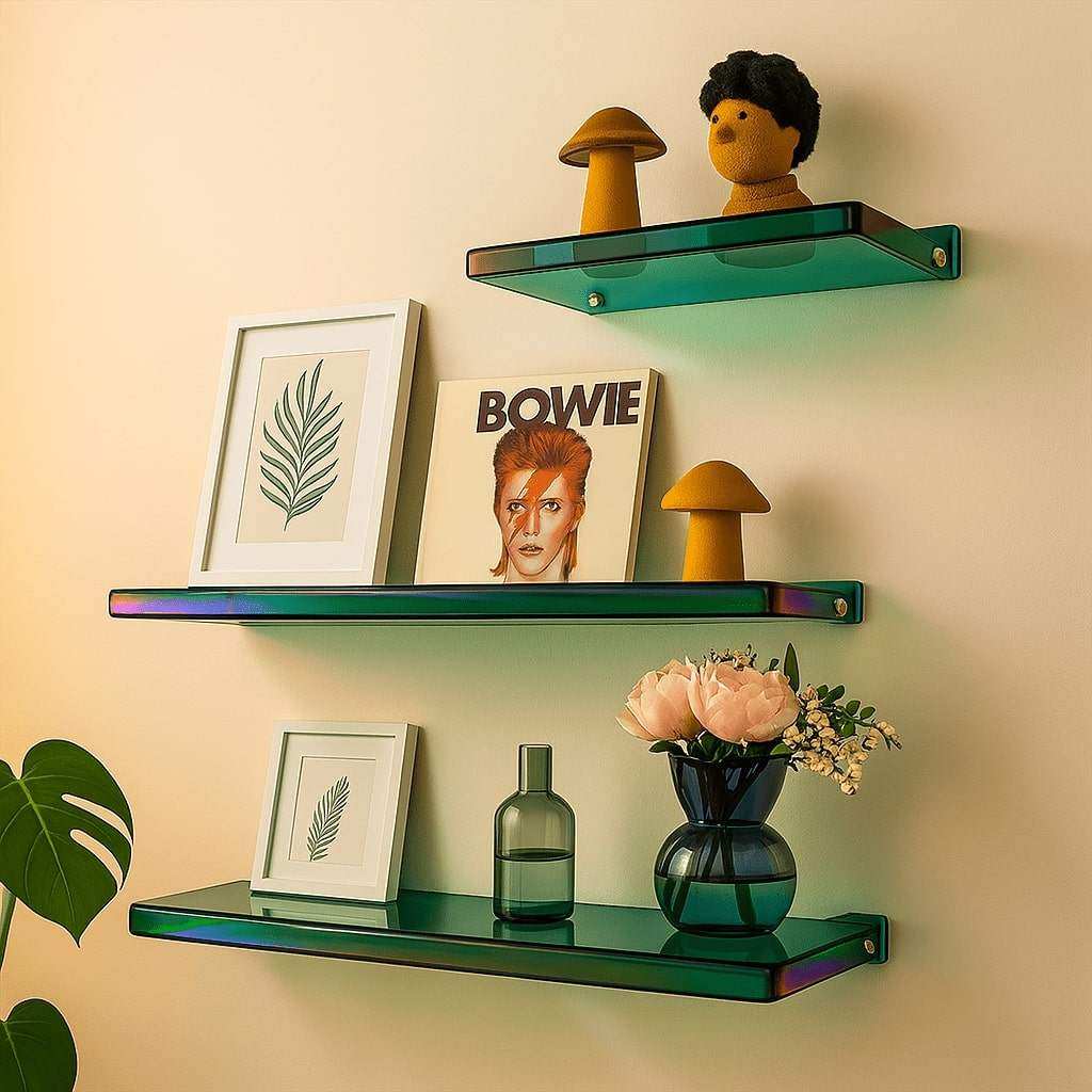 Floating Acrylic Wall Shelf - Minimalist Display & Storage