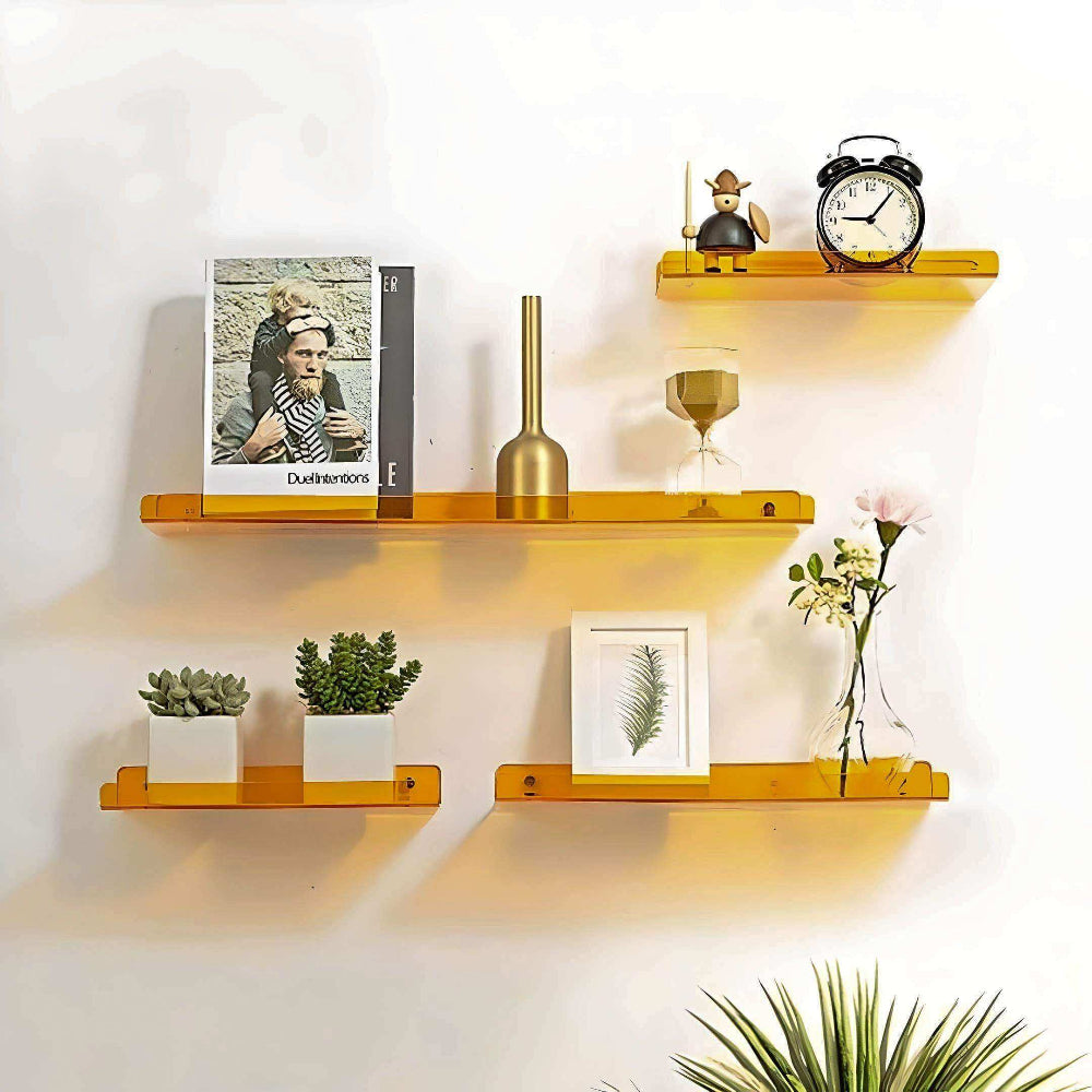 Floating Acrylic Wall Shelf - Minimalist Display & Storage