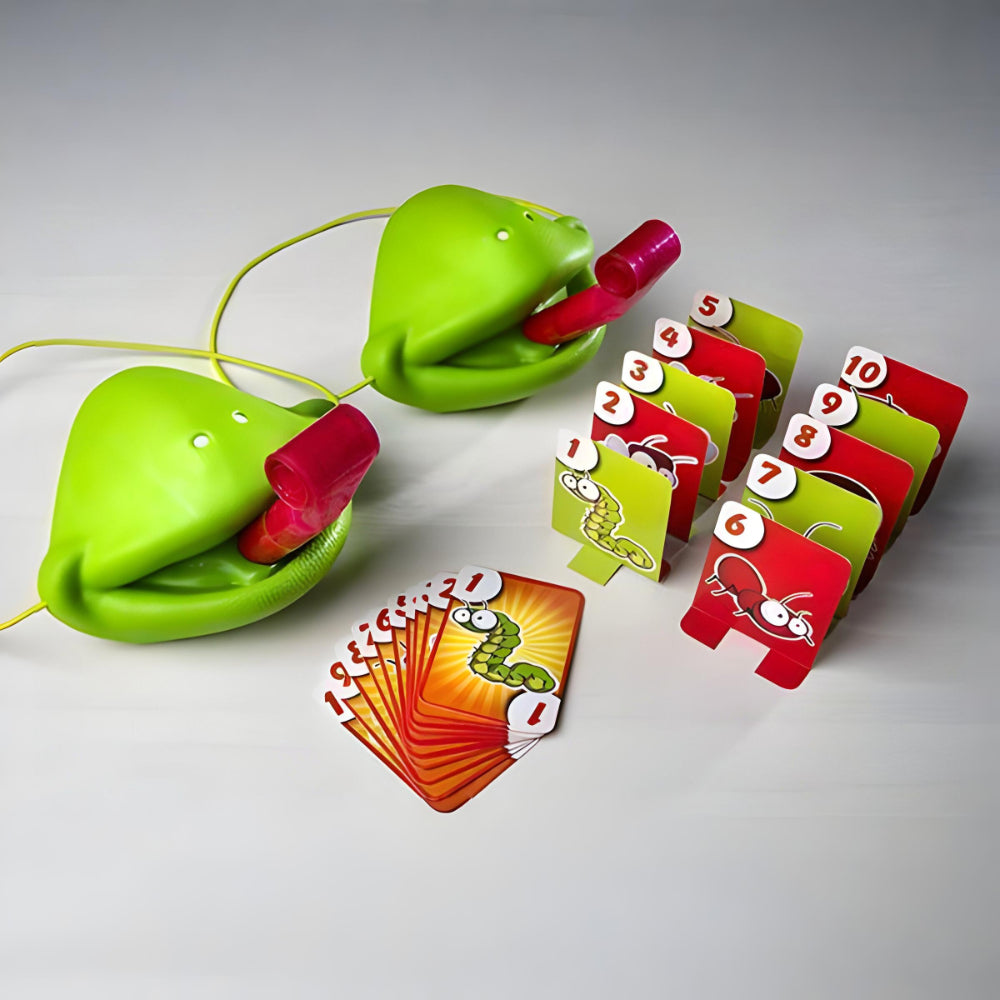 Chameleon Mask Tongue Challenge: Fun Kids Party Board Game with Skill-Set Challenges