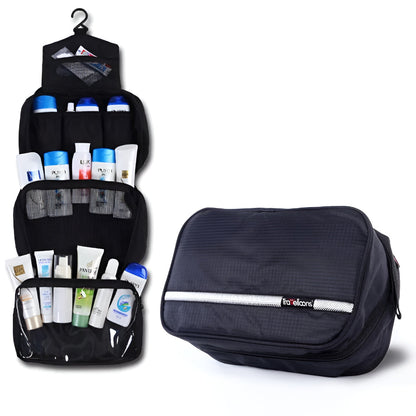 Hanging Toiletry Bag for Travel – Cosmetic Case with Zip