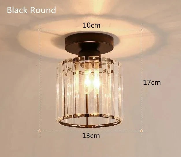 Crystal Ceiling Light: Elegant Corridor & Aisle Lighting