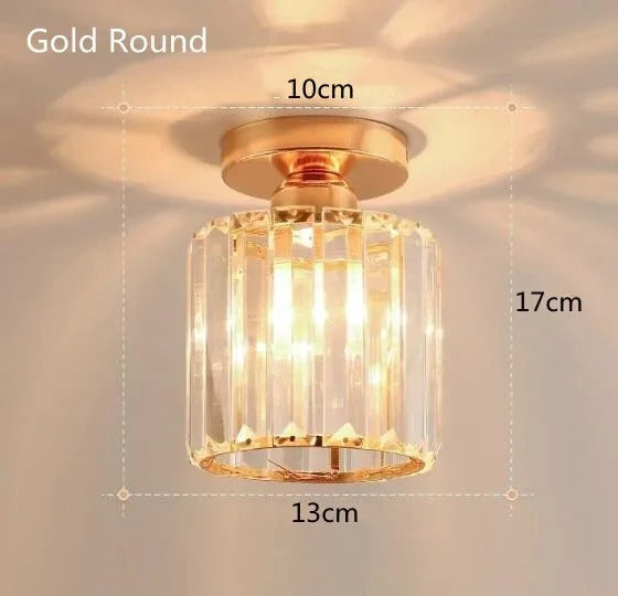 Crystal Ceiling Light: Elegant Corridor & Aisle Lighting