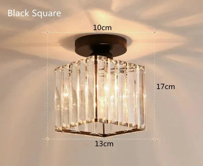 Crystal Ceiling Light: Elegant Corridor & Aisle Lighting