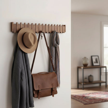 Decorative Wooden Wall Hook Rack