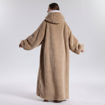 Cozy Oversized Hoodie Blanket for Adults — Soft, Wearable Blanket for Cold Days