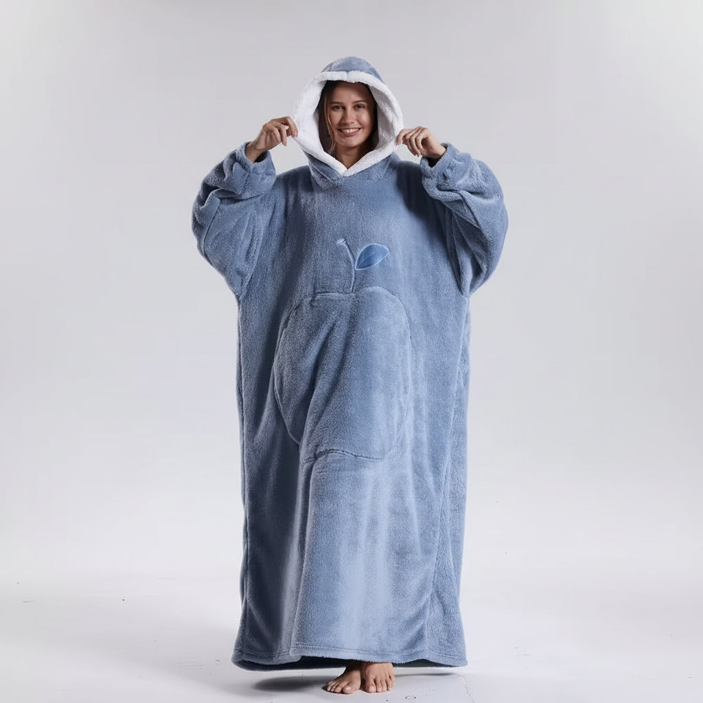 Cozy Oversized Hoodie Blanket for Adults — Soft, Wearable Blanket for Cold Days