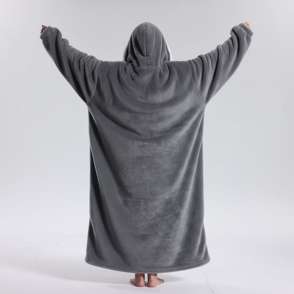 Cozy Oversized Hoodie Blanket for Adults — Soft, Wearable Blanket for Cold Days