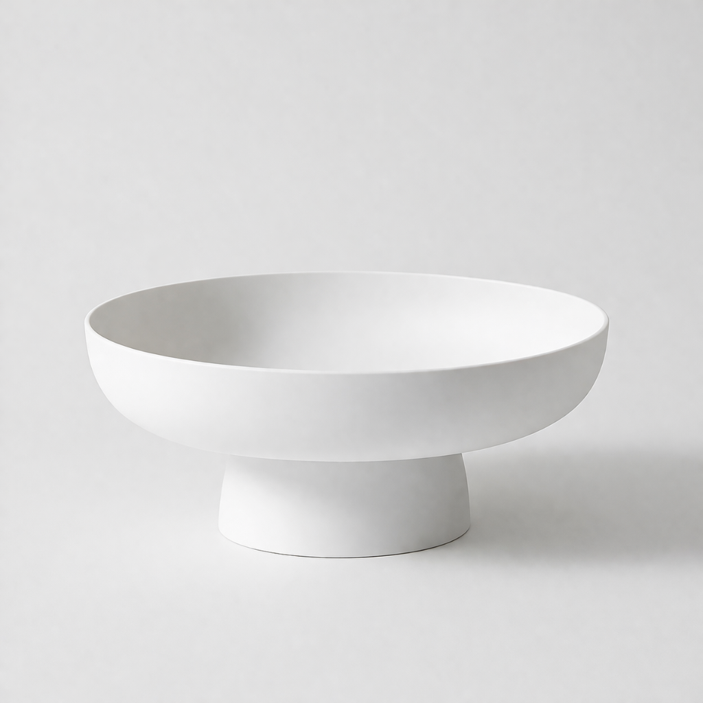 Elegant Pedestal Fruit Bowl – Decorative Table Centerpiece for Kitchen Counter