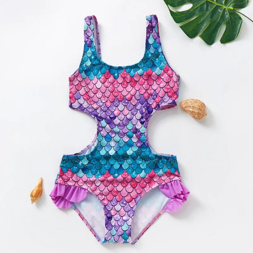 Floral Ruffle Bikini Set – Women's Swimsuit & Kids